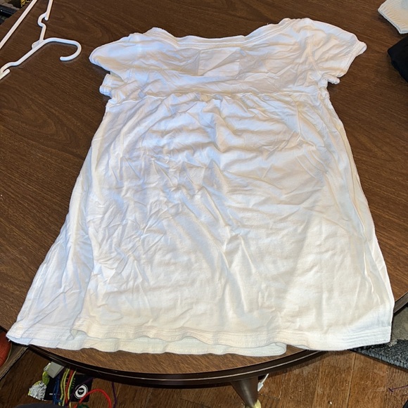 Abercrombie & Fitch Flowy T Shirt, unfinished cuffs - Picture 5 of 6